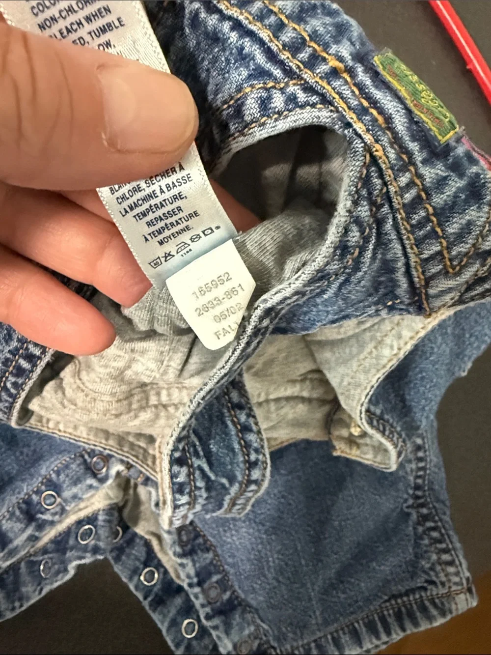 GAP Denim Blue Kids Overalls 2002